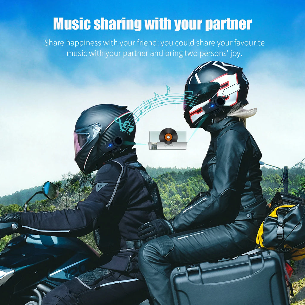 Freedconn KY Pro Motorcycle Intercom Bluetooth Helmet Headset Motorbike 6 Riders 1000M Moto Group Waterproof Interphone