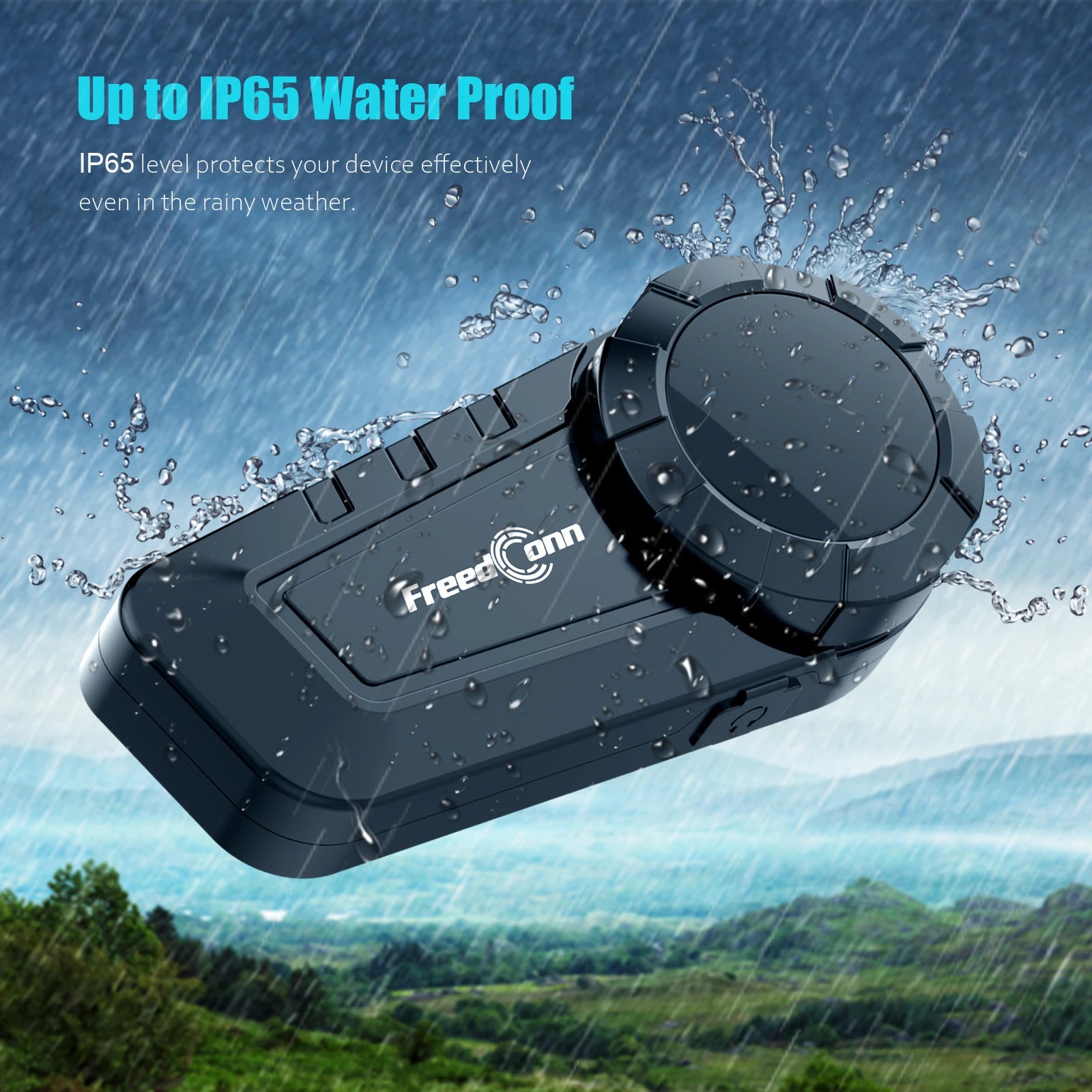 Freedconn KY Pro Motorcycle Intercom Bluetooth Helmet Headset Motorbike 6 Riders 1000M Moto Group Waterproof Interphone