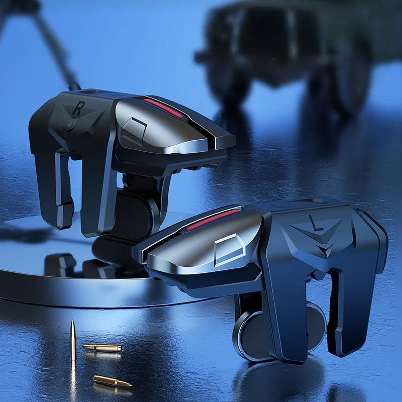 The G21 mobile game trigger is an ergonomic retractable gamepad with auxiliary buttons and mechanical buttons for mobile games